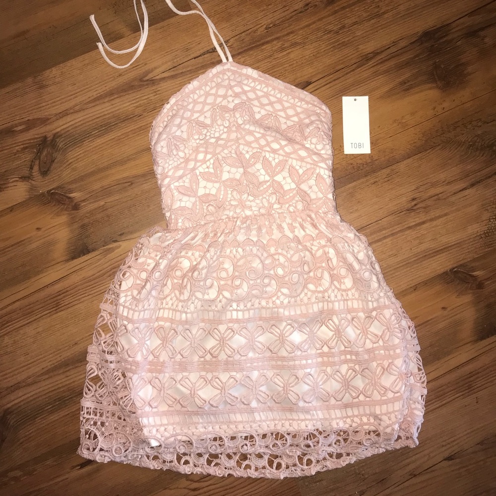 Pink Tobi Halter Dress